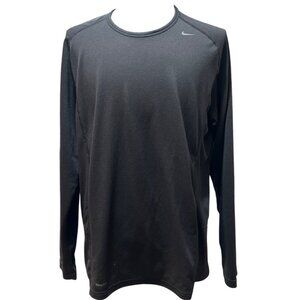 NIKE FIT Dry Black Long-Sleeve Shirt XXL For Men